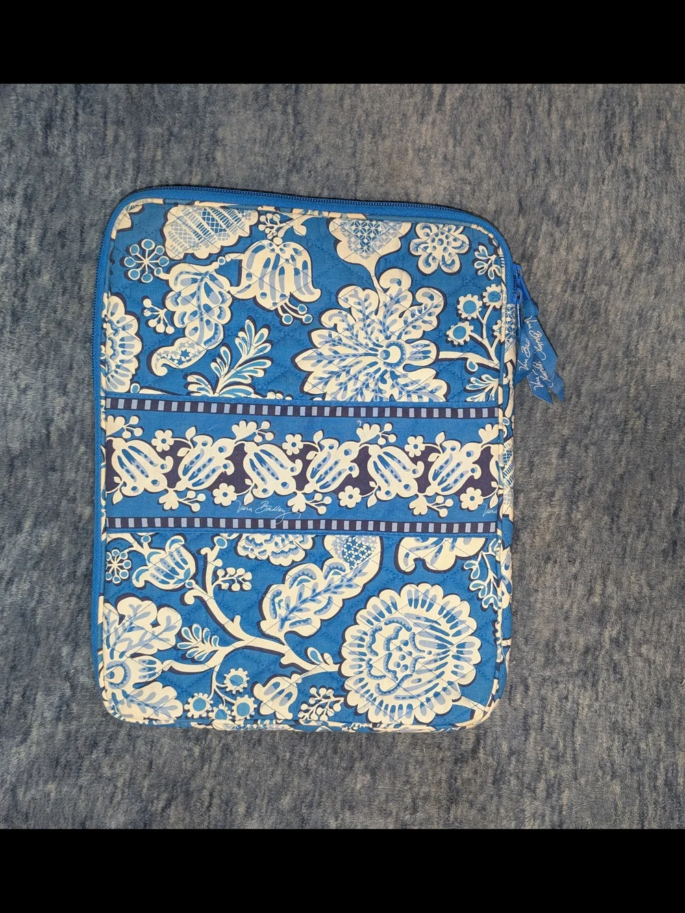 Vera Bradley NWOT Blue Lagoon Padded Laptop Sleeve